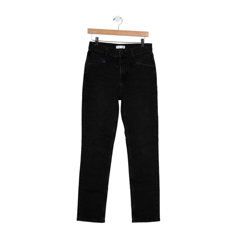 Anine Bing Mid-Rise Straight Leg Denim Jeans Sz 29